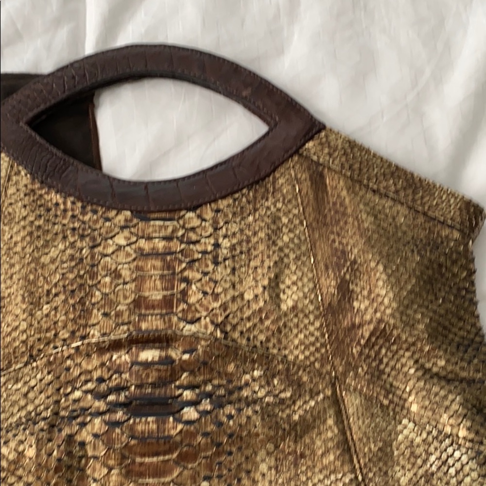 LAI genuine python tote - Picture 2 of 6